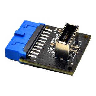 USB3.0前置19PIN转3.2 TYPE-C前置A-KEY 9针转TYPE-E 20针转接头