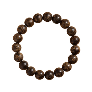 杭州灵隐天然沉香木单圈手串安神静心情绪稳定佛珠念珠女男手链