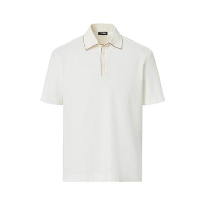 ZEGNA杰尼亚白色polo衫