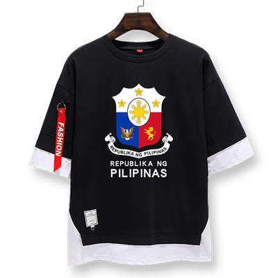 菲律宾国家民族文化五分袖假两件