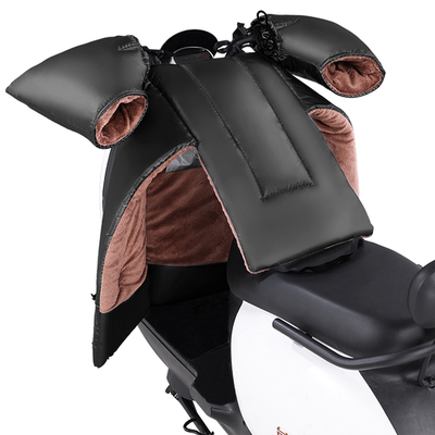 折叠电动车挡风冬季加绒分体式