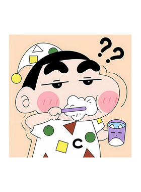 蜡笔小新漱口杯装饰贴纸