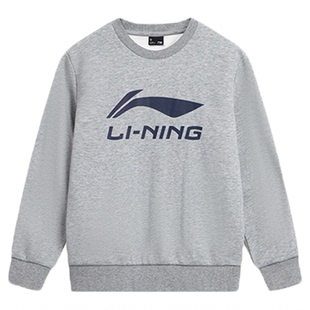 李宁女童卫衣官方旗舰正品新年款舒适套头无帽卫衣舒适2026款上衣