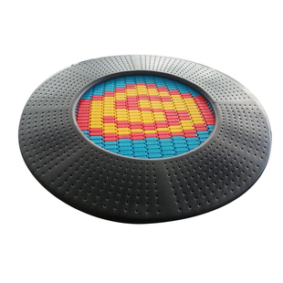 户外蹦床定制小区儿童乐园户外游乐设备埋地地面蹦床维修配件厂家