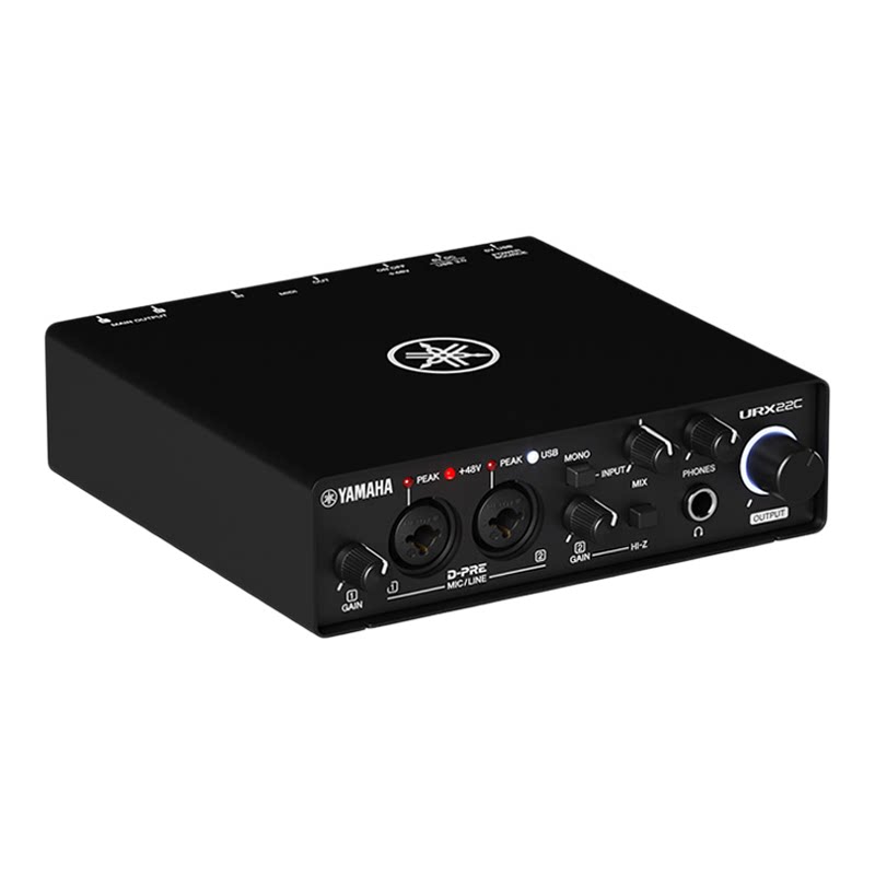 【新款上新】Yamaha/雅马哈URX22C 电脑外置声卡专业录音音乐接口