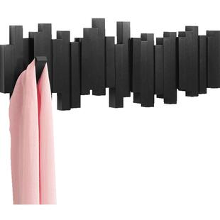 umbra琴键挂衣钩进门创意玄关挂衣架卧室墙上壁挂装饰衣服收纳