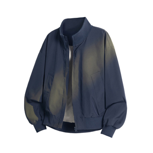 飞行夹克秋冬立领三防美式复古显高夹棉加厚羽绒夹克男士短款外套