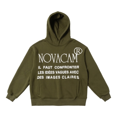 NOVACAM美式发泡重磅连帽卫衣