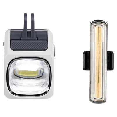 迈极炫自行车前灯尾灯组合套装