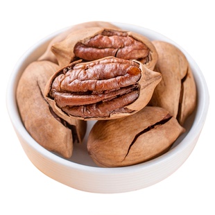 奶油味碧根果500g大罐装美国山核桃坚果长寿果仁零食整箱5斤散装