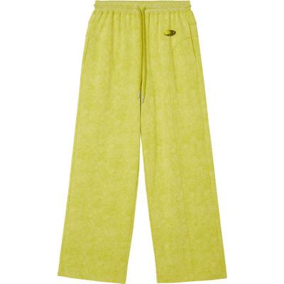 Dunja纯棉抽绳松直筒裤