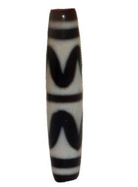 西藏天然真品玛瑙玉髓虎牙天珠