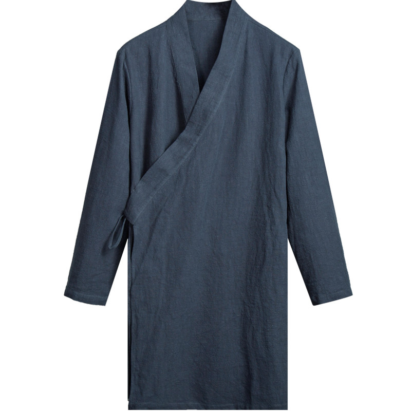 古风禅意棉麻男装居士服