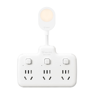 公牛三转二插头转换器万能转换插头带开关扩展插座一转三孔转接头