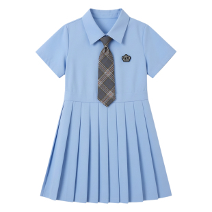 儿童合唱团演出服中学生小学生初中生朗诵队比赛服装女童表演礼服