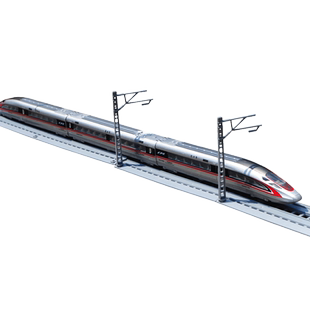电动遥控仿真合金火车模型复兴号和谐动车组高铁轨道儿童玩具礼物