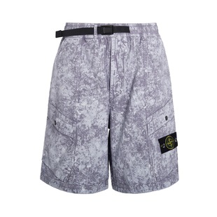 STONE ISLANDSS25 Paracadute拉链口袋徽标LOGO三分工装短裤 男款