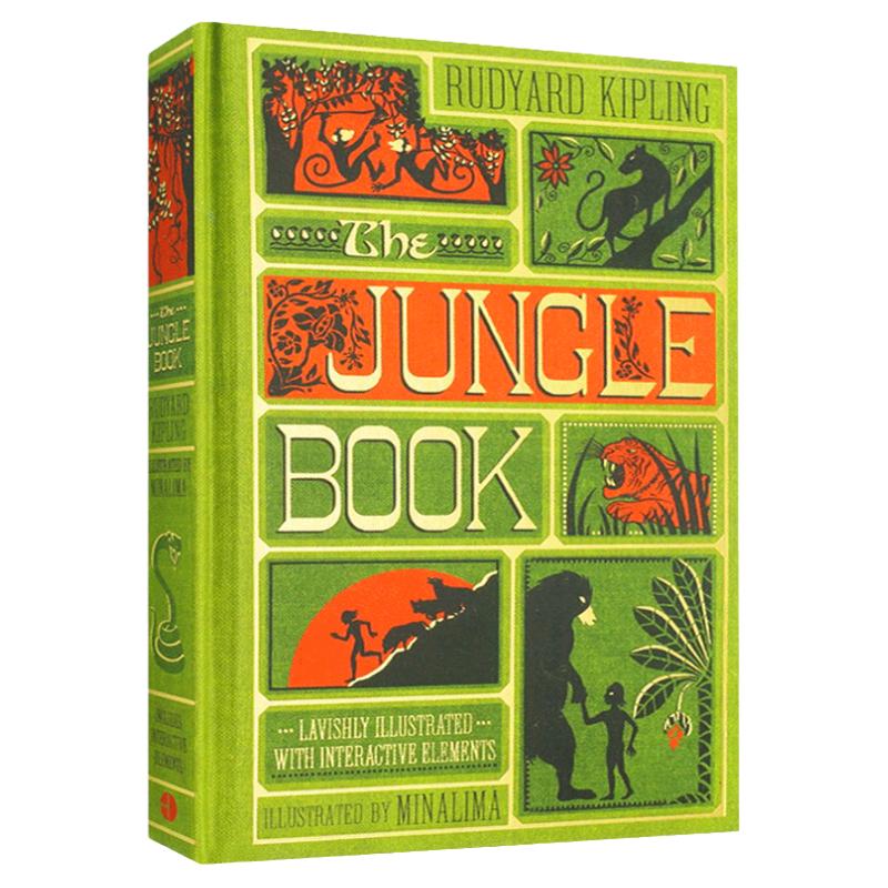 森林王子 奇幻森林 3D手工立体书 英文原版绘本 The Jungle Book 精美插图 丛林探险 神奇趣味童话故事书 英文版儿童英语启蒙读物