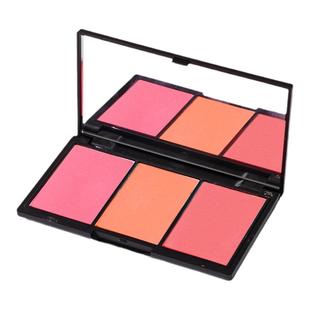 腮红盘卡梅拉多色盘橘色哑光修容组合三色国货大牌平替化妆师专用