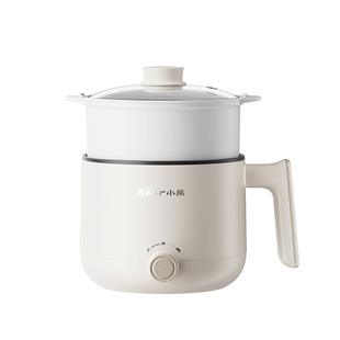 小熊电煮锅小型多功能蒸煮一体宿舍泡面学生小电锅迷你火锅烹饪机