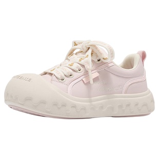 Teenie Weenie小熊休闲板鞋女大头鞋圆头开口笑厚底鞋溶解鞋儿童