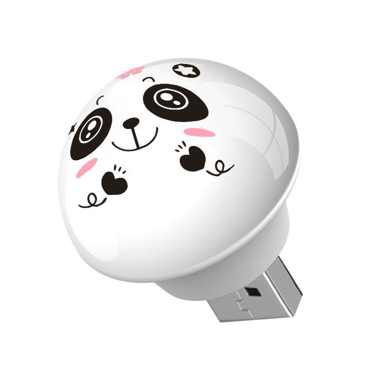 语音控制小夜灯熊猫智能声控usb