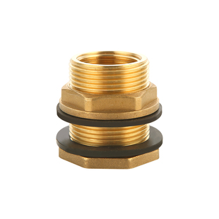 全铜加厚水箱接头4/6分1寸水塔水桶内外丝牙水池鱼缸排水接口配件