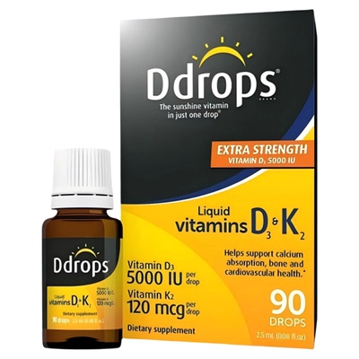 加拿大Ddrops维生素D3K2