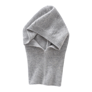 有范到爆！软糯山羊绒针织帽女时尚保暖脖套包头法克帽围巾冬季