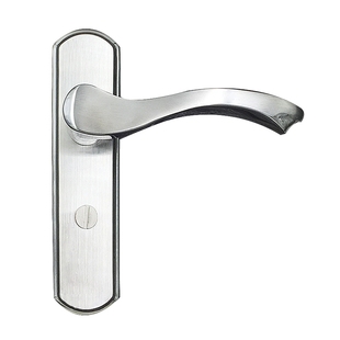 卫生间门锁单舌无钥匙室内房门洗手间浴室卧室厕所房间不锈钢把手