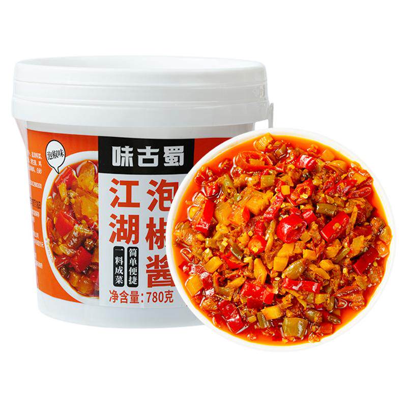 四川江湖泡椒酱正宗老坛商用川菜调料牛蛙仔姜兔鸡杂专用酱料底料