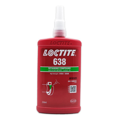 乐泰loctite638 250ml胶水1L耐高温高强度通用型快速固化