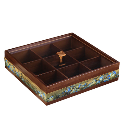 【九宫格大容量】千里江山干果盘