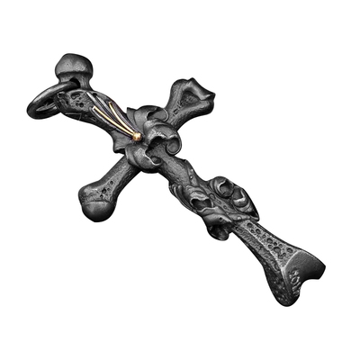 原创彼岸花十字架暗黑吊坠