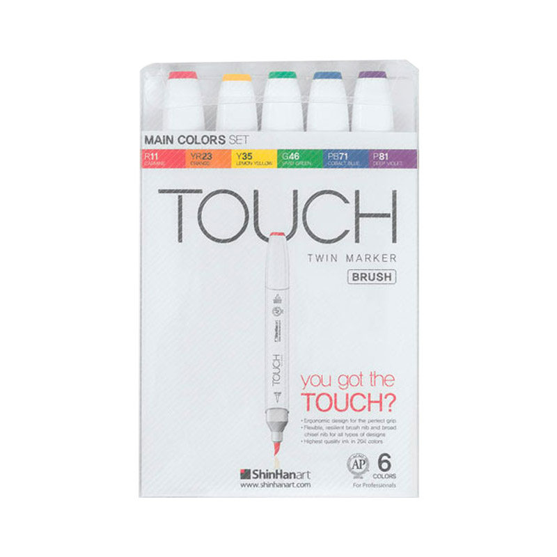 新韩TOUCH软头马克笔硬头套装