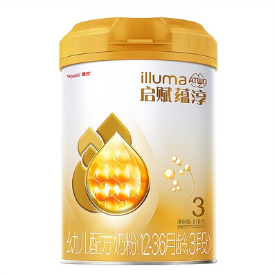 惠氏启赋蕴淳大金罐3段幼儿奶粉