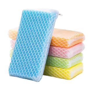 日本川崎洗碗海绵擦刷碗神器百洁布厨房专用刷锅不沾油抹布洗碗布