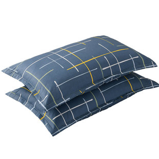 纯棉枕套一对装家用枕头套单个全棉枕芯内胆套48cmx74cm学生宿舍