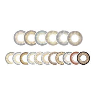 LILMOON月抛美瞳混血系彩色隐形眼睛零度2片有度1片