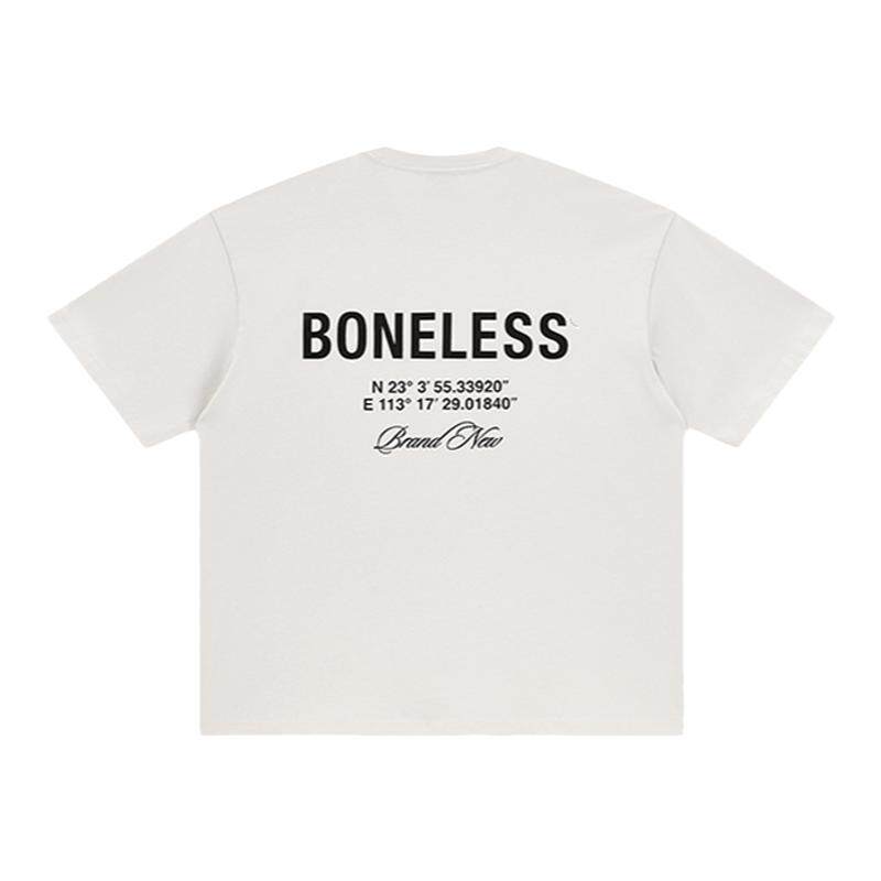 BONELESS坐标印花潮牌短袖