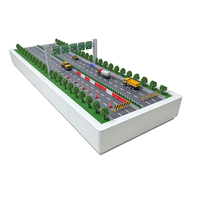 公路收费站沙盘模型制作高速应急沙盘模型定制抢险沙盘模型定做