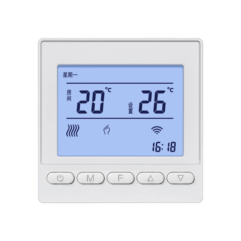 已接入米家APP水电地暖智能温控器手机控制定时编程多功能数显