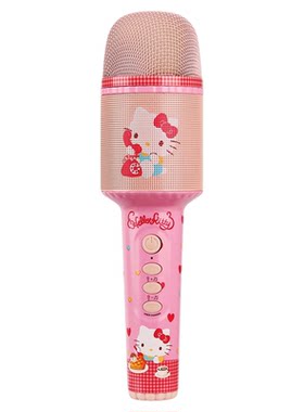 HelloKitty话筒音响一体麦克风儿童唱歌无线家用k歌女孩生日礼物