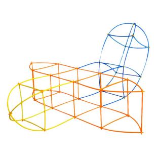 儿童聪明棒吸管管道拼插积木拼装玩具益智幼儿园大班建构搭建材料