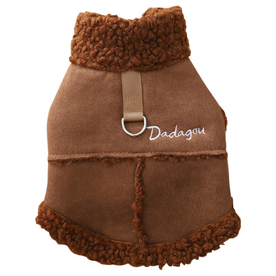 小狗穿的衣服可牵引秋冬季