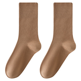 caramella袜子女秋冬木耳边花边无骨堆堆袜卷边月子袜透气中筒袜