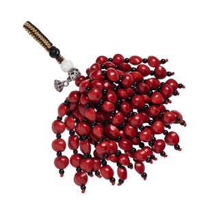 朴房汽车钥匙扣挂饰高级感菩提相思豆红豆本命年挂件钥匙链女礼物