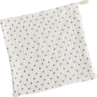 棉布树婴儿绉布手帕纯棉纱布毛巾新生儿洗脸巾小方巾宝宝口水巾夏