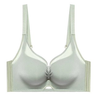 无钢圈中厚款聚拢文胸女舒适小胸显大胸罩收副乳调整型无痕内衣女