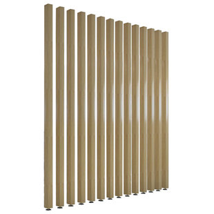 北欧玄关立柱铝合金竖条屏风隔断客厅办公室装饰铝合金方管自装